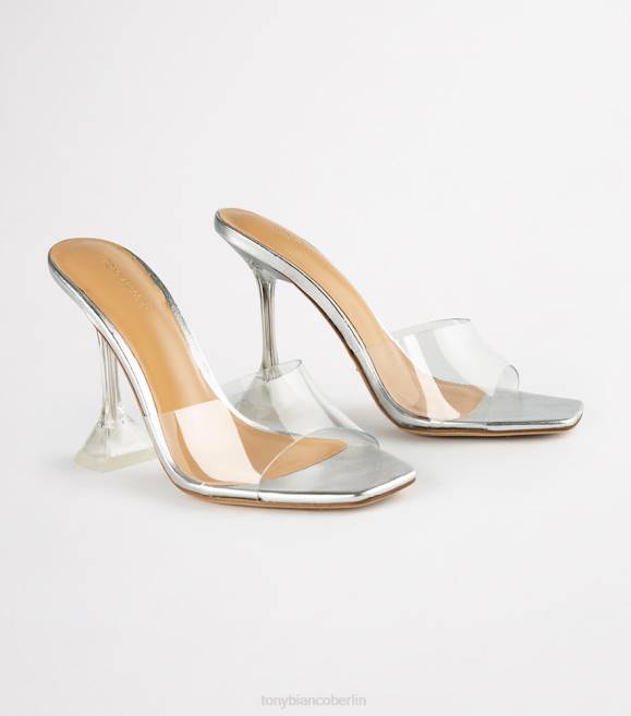 Stöckelschuhe| de Tony Bianco Frauen Serri-Absätze klares Vinylit/Silber 462493